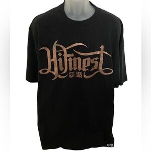 HAWAII’S FINEST Dusty Gold Logo on Black Tee Shirt Men XXXL 3XL